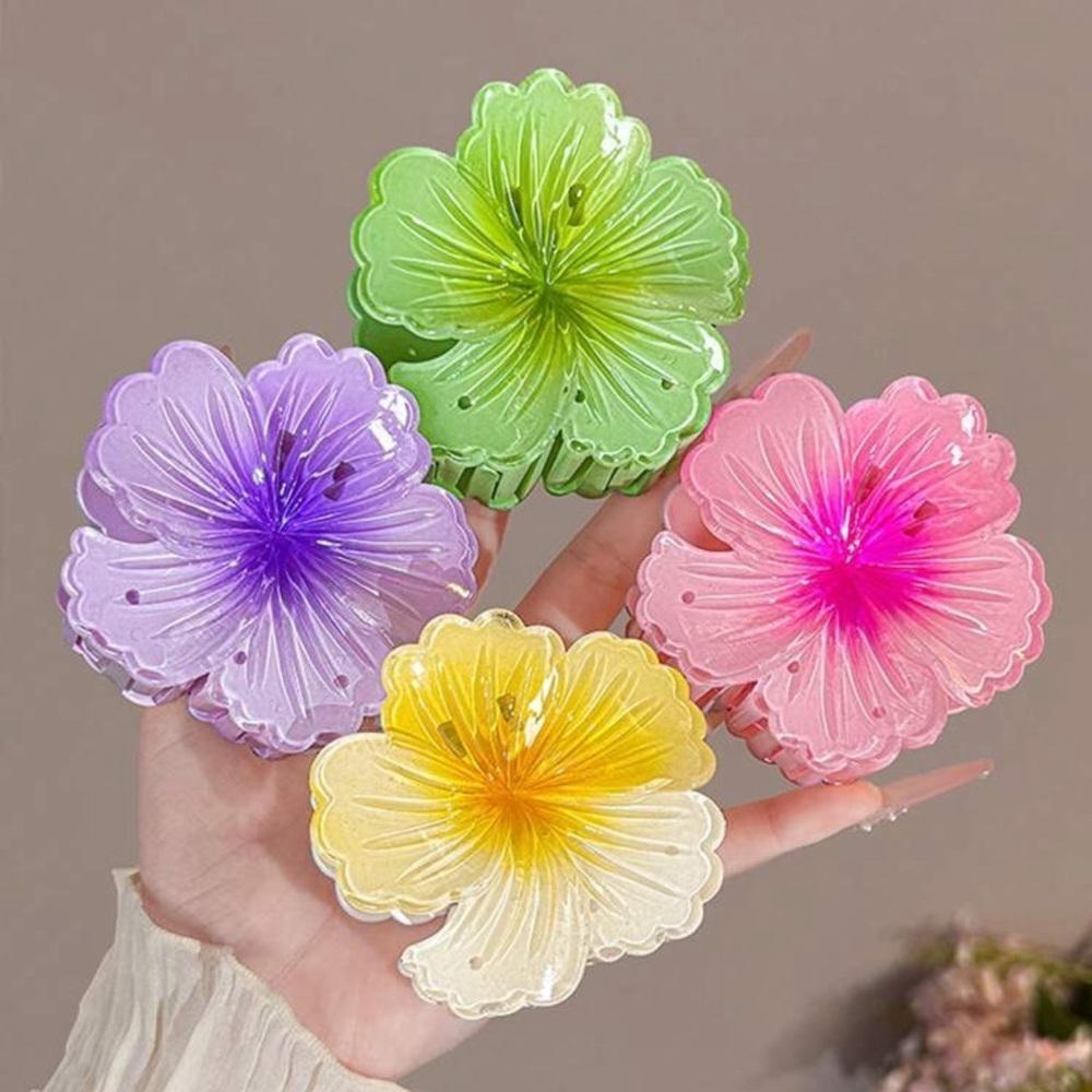 NWOT Ombre Flower Large Hair Claw Clip